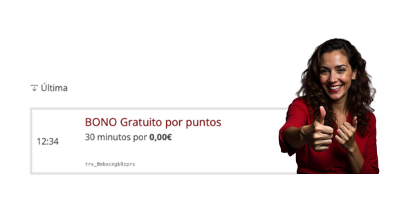 bono gratis canjeado por puntos